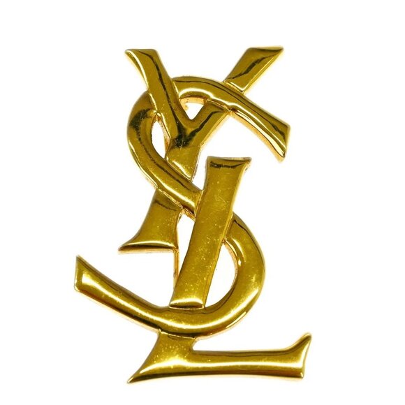 Yves Saint Laurent Brooch Pin Gold XX08035 - Picture 1 of 4